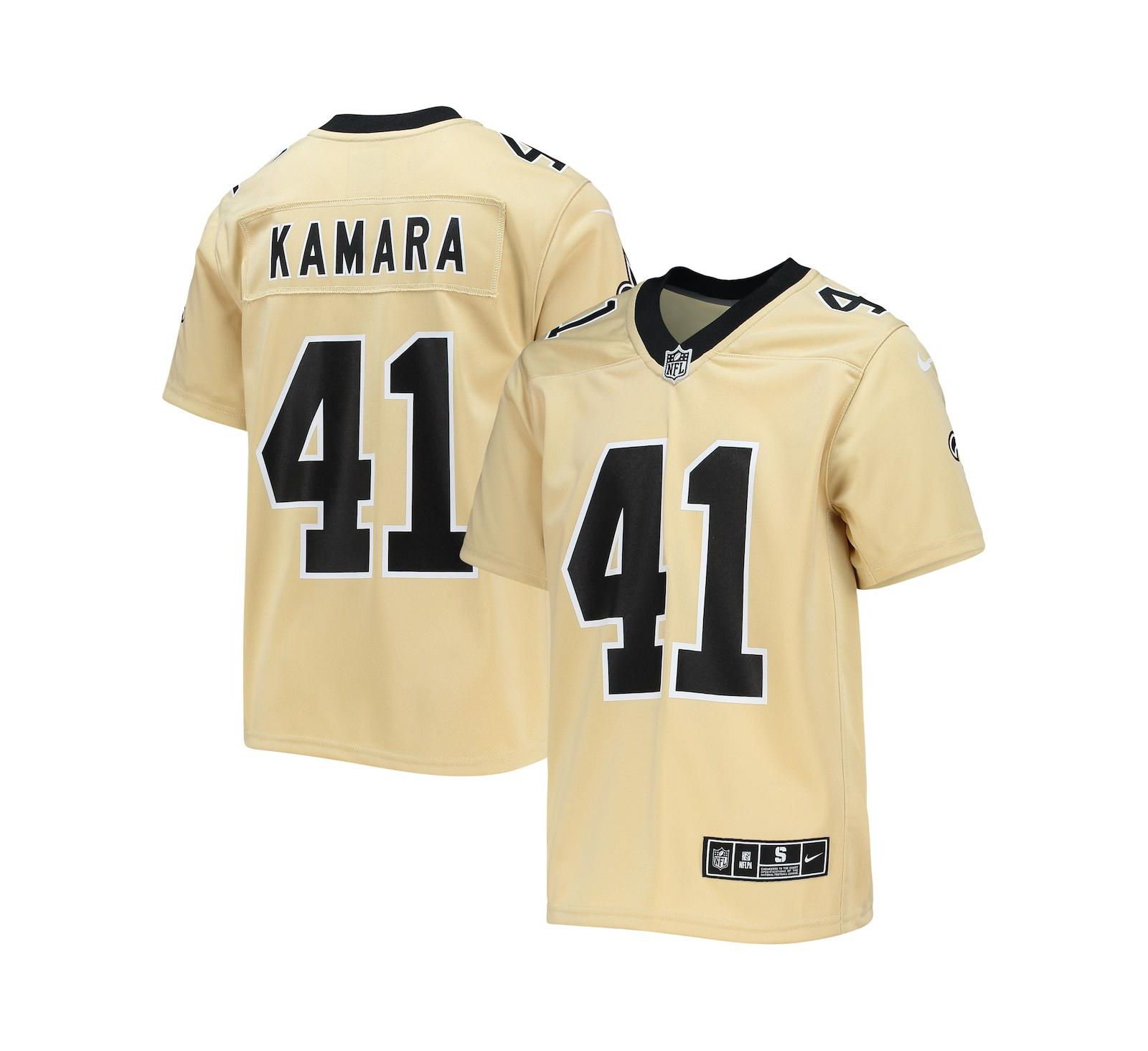 Детская джерси Nike Alvin Kamara Gold New Orleans Saints Inverted Team Game Jersey