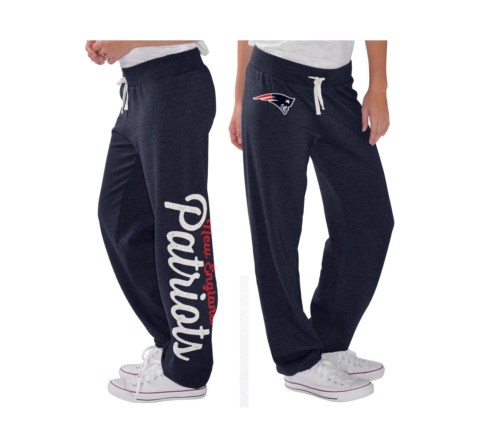Женские брюки G-III 4Her by Carl Banks Navy New England Patriots Scrimmage из флиса