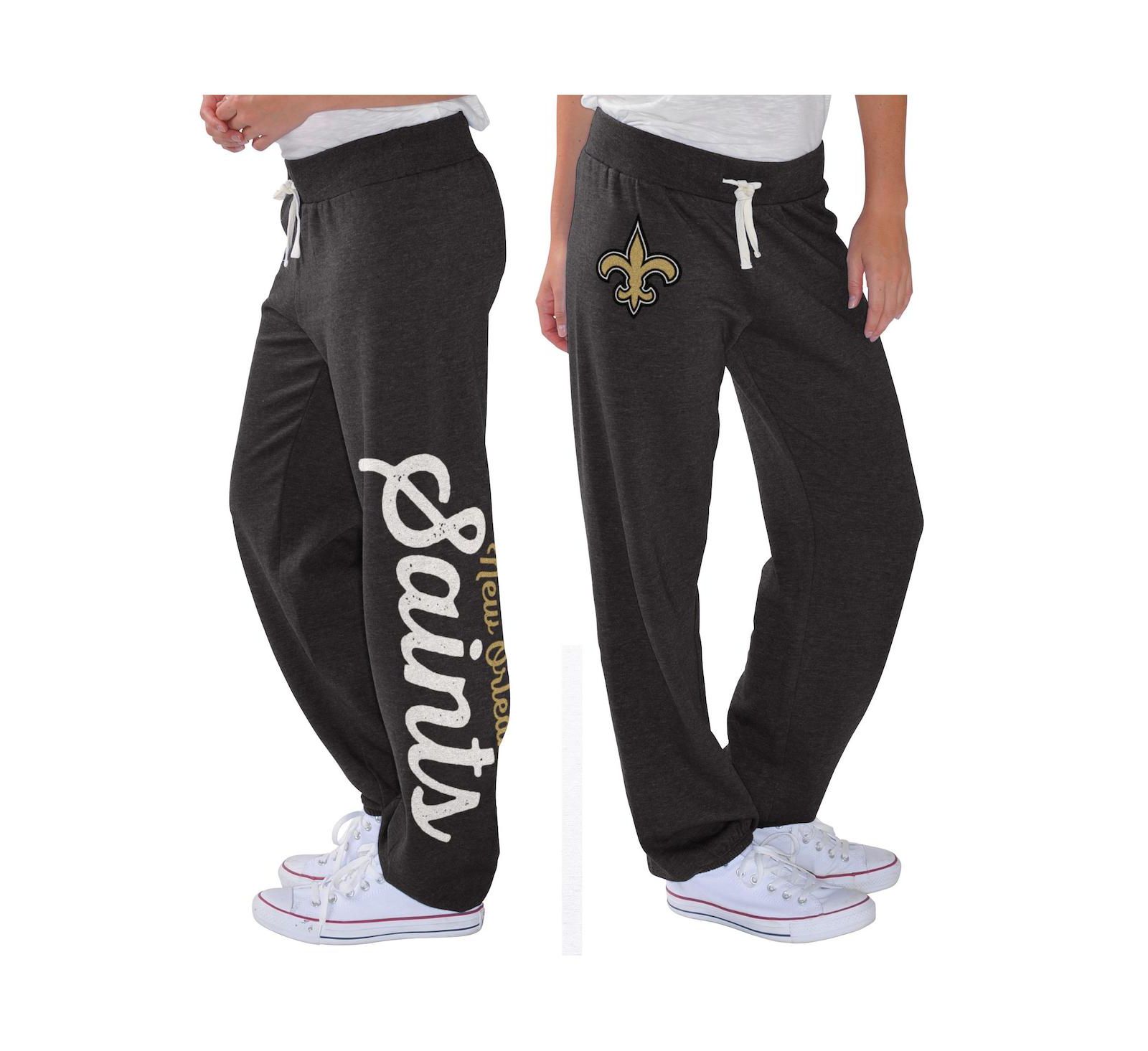 Женские брюки G-III 4Her by Carl Banks Black New Orleans Saints Scrimmage Fleece