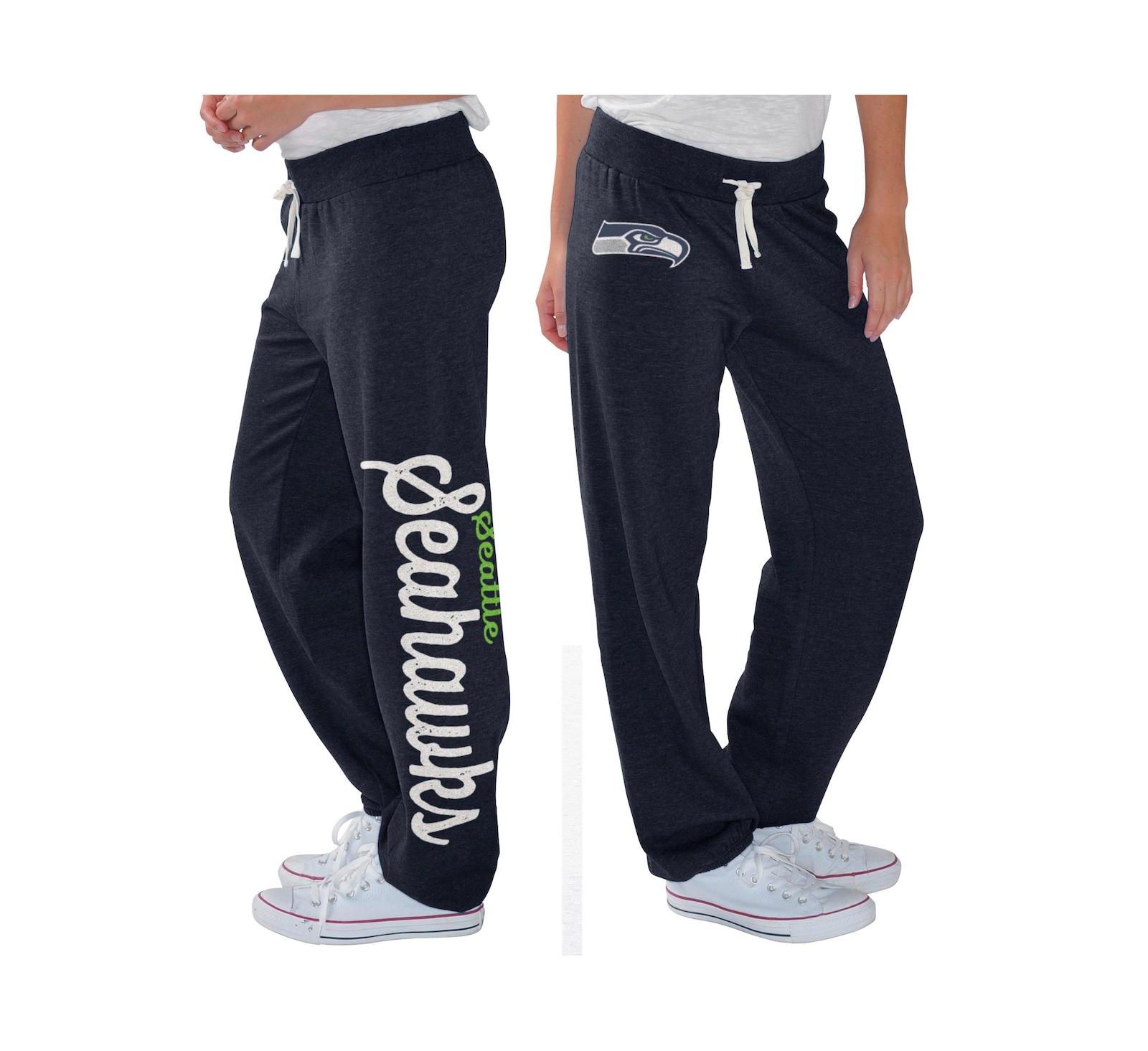 Женские брюки G-III 4Her by Carl Banks College Navy Seattle Seahawks Scrimmage Fleece
