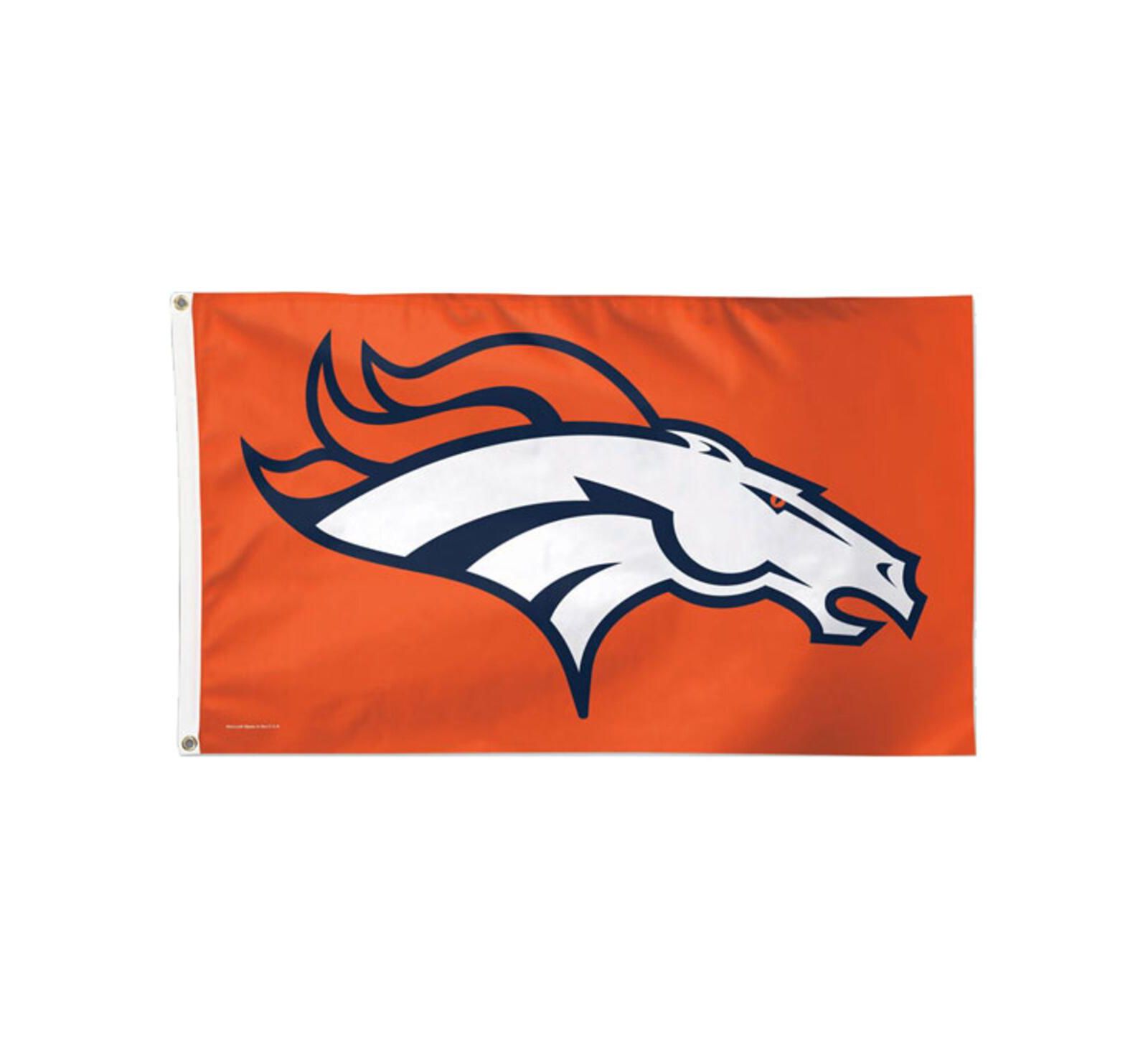 Двусторонний флаг Wincraft Denver Broncos Deluxe 3' x 5'