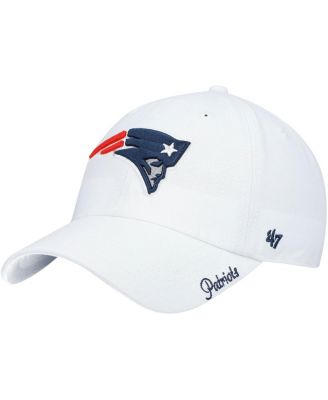 Кепка '47 White New England Patriots Miata Clean Up Logo Adjustable, Женская