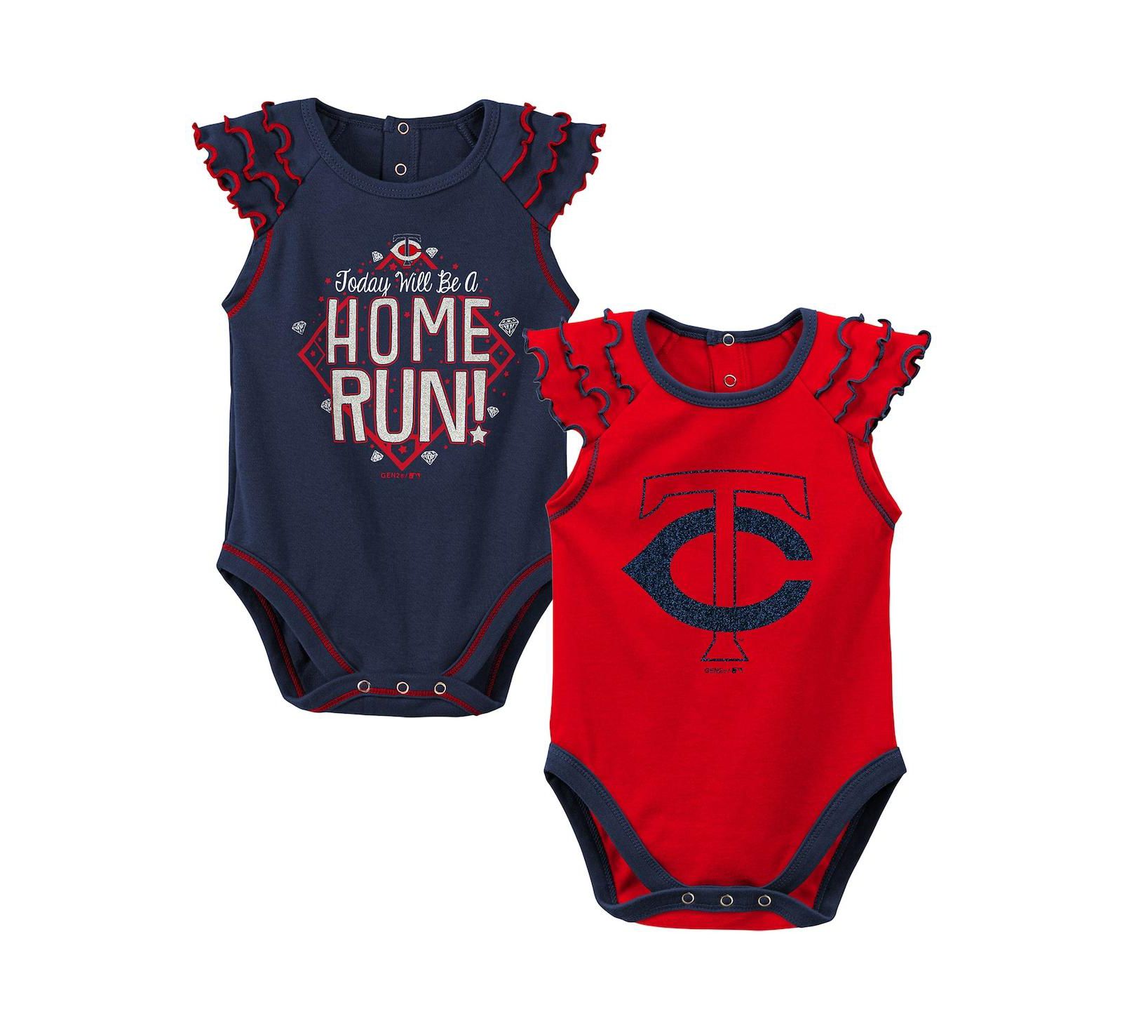 Детский набор боди для новорожденных Outerstuff Minnesota Twins, 2 шт.