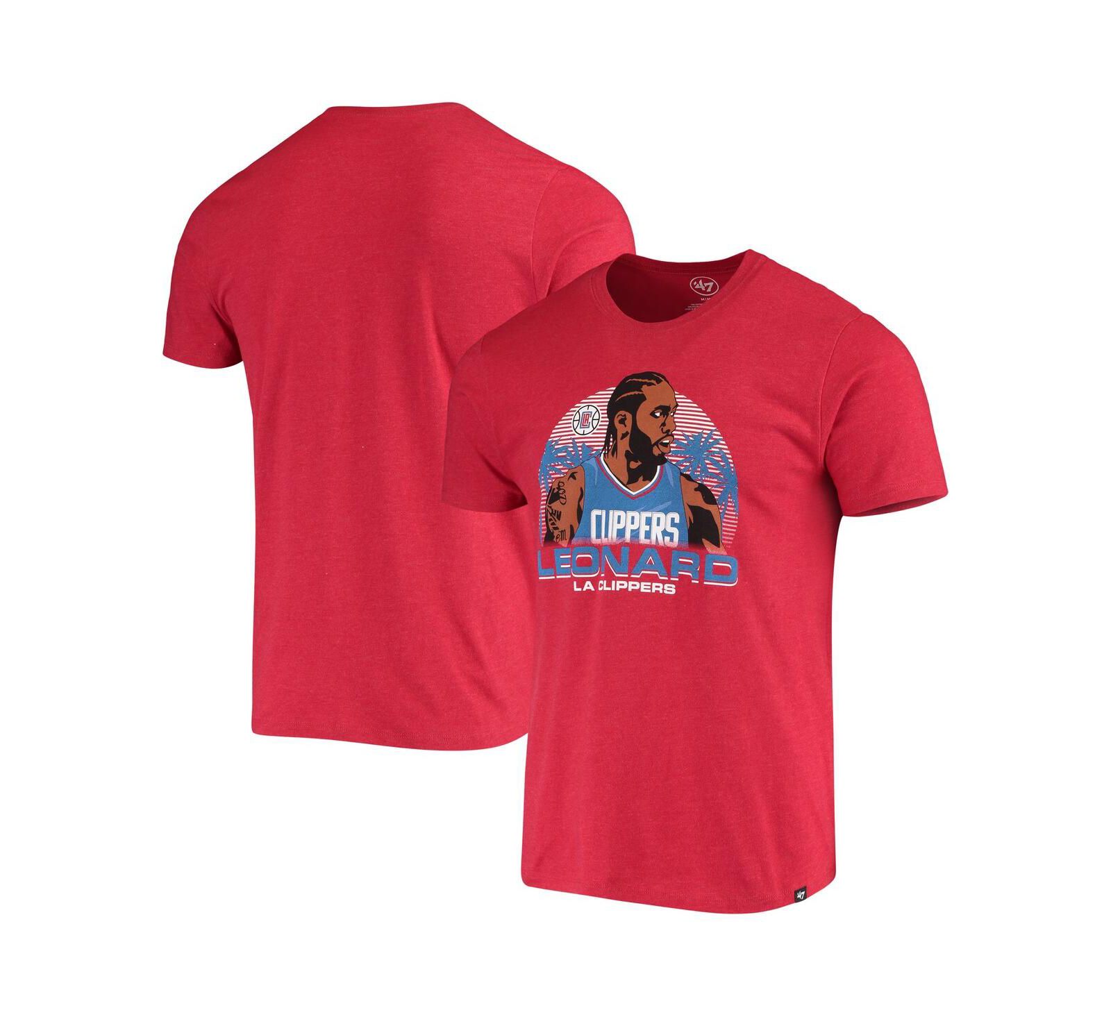 Мужская футболка Kawhi Leonard Red LA Clippers Player Graphic