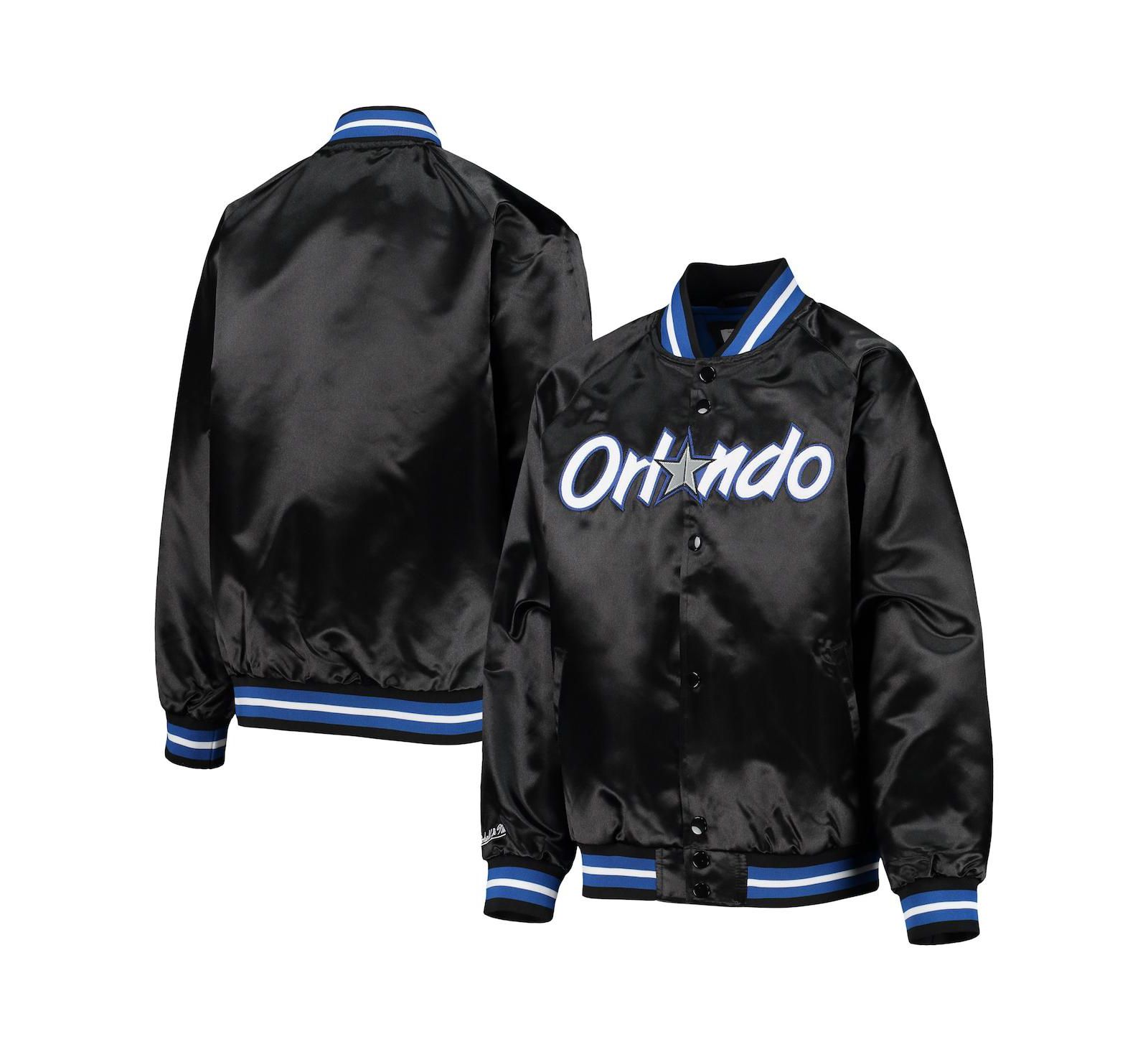 Mitchell & Ness куртка для мальчиков Orlando Magic Hardwood Classics Satin Raglan Full-Snap