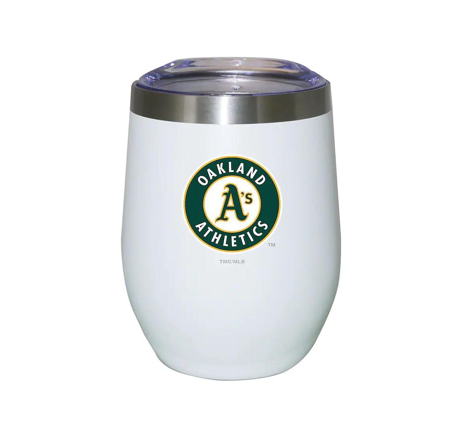 Oakland Athletics 12 oz Logo Stemless Tumbler