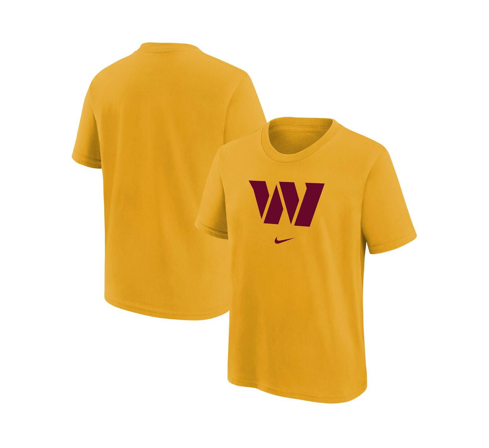 Big Boys Nike Gold Washington Commanders Team Logo T-shirt