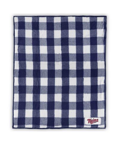 Minnesota Twins 50" x 60" Buffalo Check Frosty Fleece Blanket