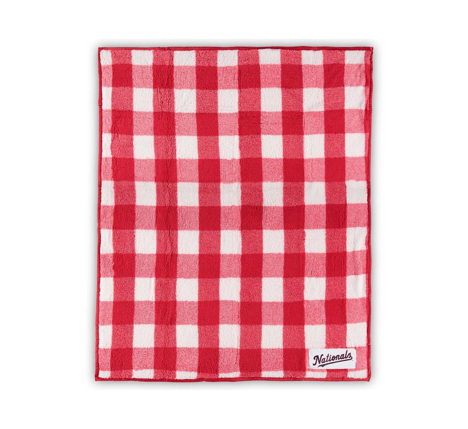 Флисовый плед Washington Nationals Buffalo Check, 50" x 60"