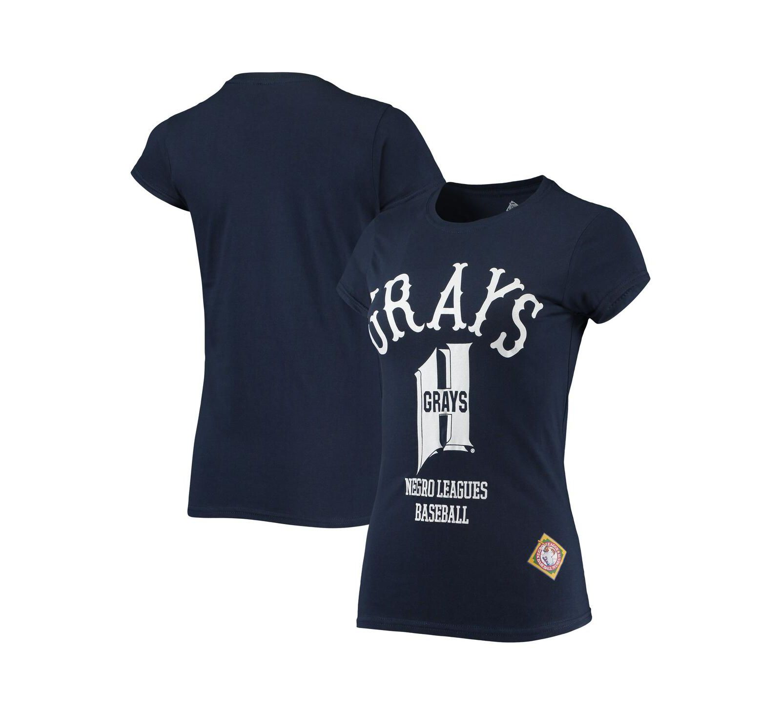 Женская футболка Stitches Navy Homestead Grays Negro League Logo