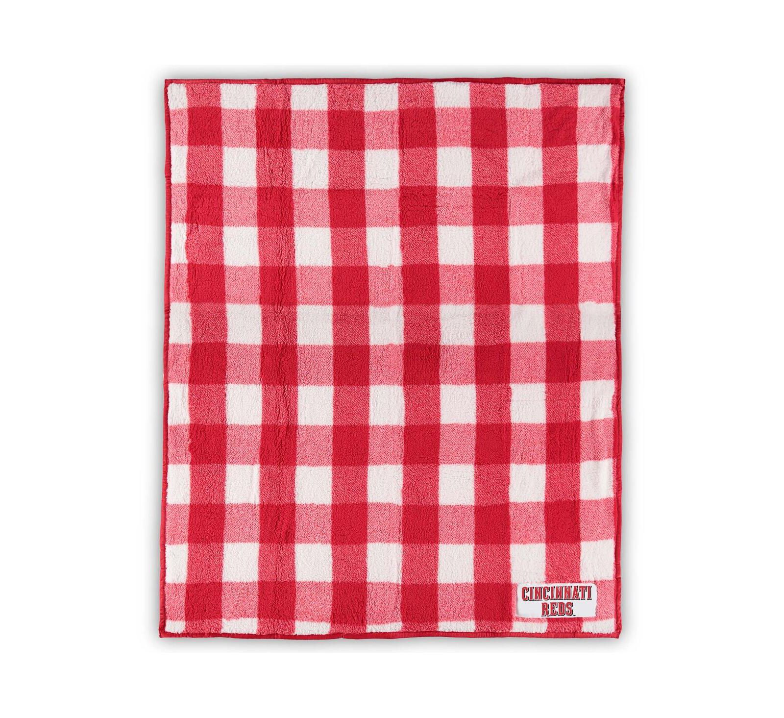 Флисовый плед Cincinnati Reds 50" x 60" Buffalo Check