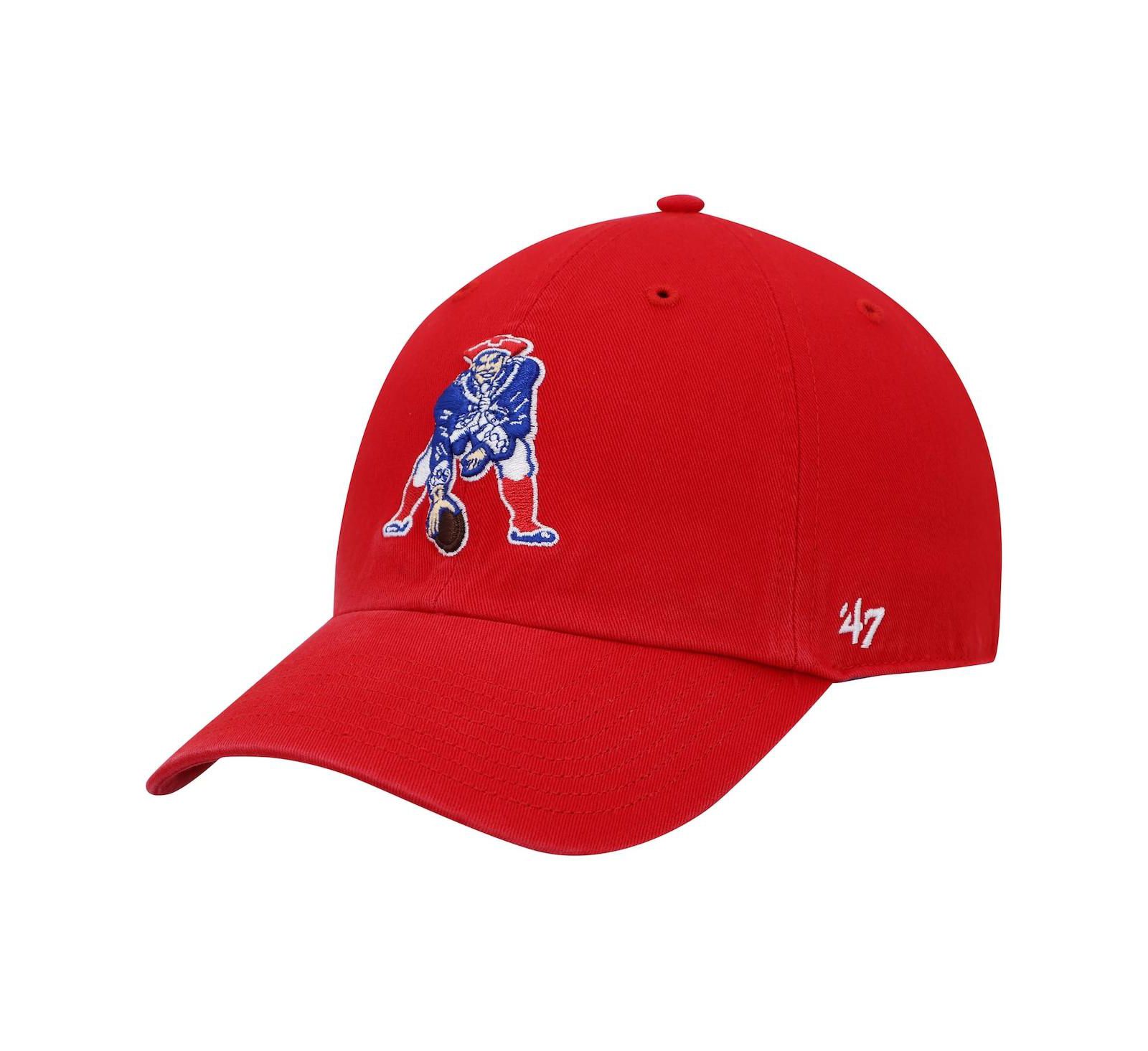 Men's '47 Red New England Patriots Clean Up Legacy Adjustable Hat