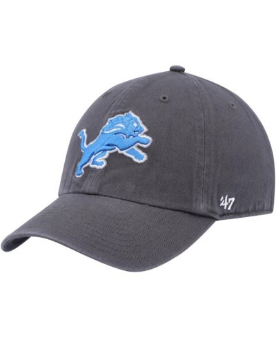 Мужская кепка '47 Charcoal Detroit Lions Secondary Clean Up Adjustable