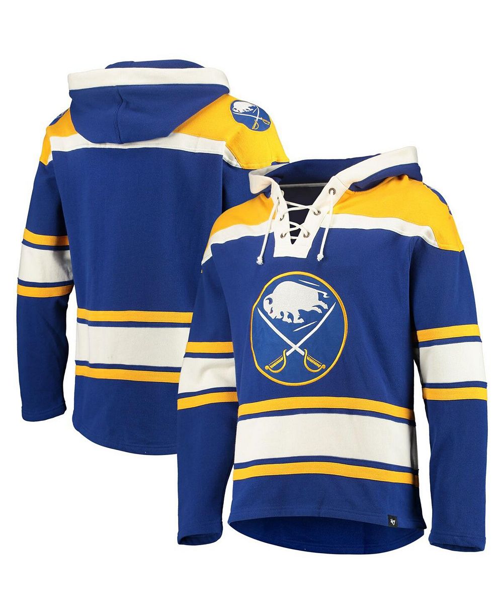 Мужское худи '47 Brand Royal Buffalo Sabres Superior Lacer Team Pullover