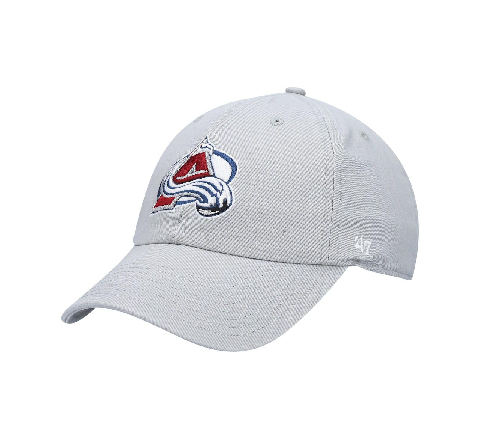 Men's '47 Gray Colorado Avalanche Clean Up Adjustable Hat