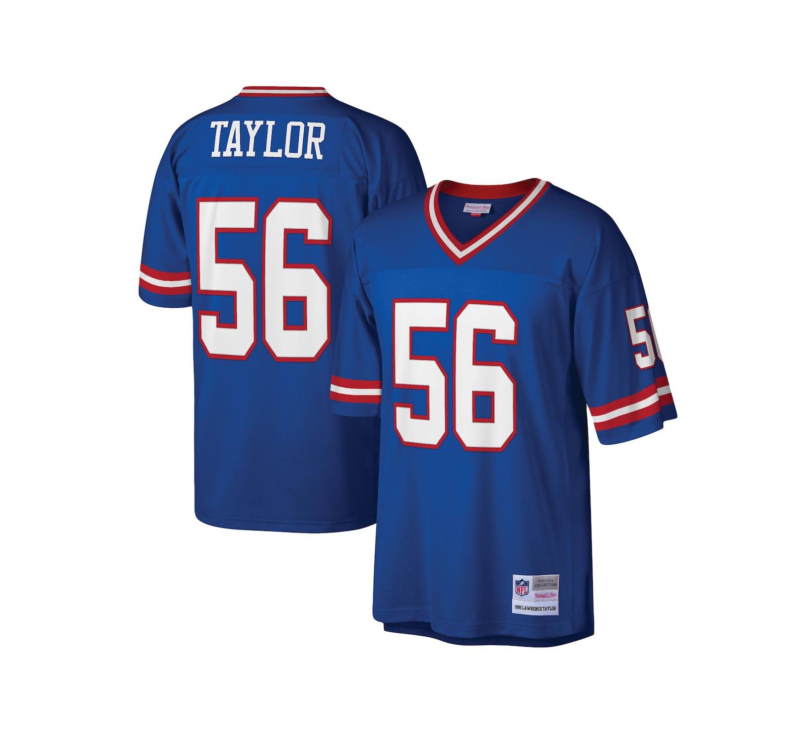 Мужское джерси Mitchell & Ness Lawrence Taylor Royal New York Giants Legacy Replica