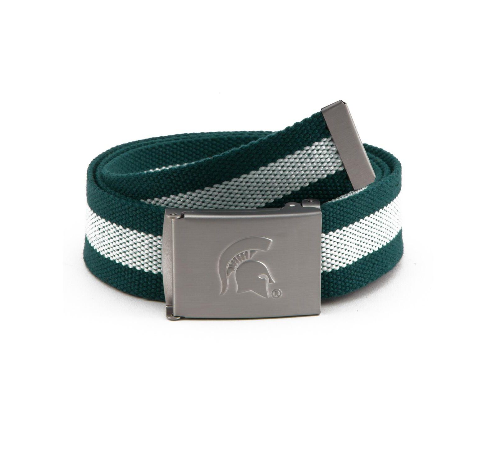 Мужской ремень из ткани Michigan State Spartans Eagles Wings
