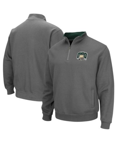 Мужская куртка Colosseum Ohio Bobcats Tortugas Logo Quarter-Zip, угольно-серый