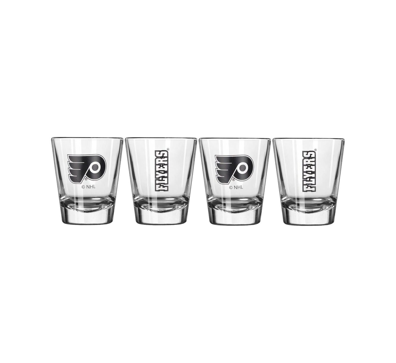 Philadelphia Flyers 2 oz Four-Piece Shot Glass Set