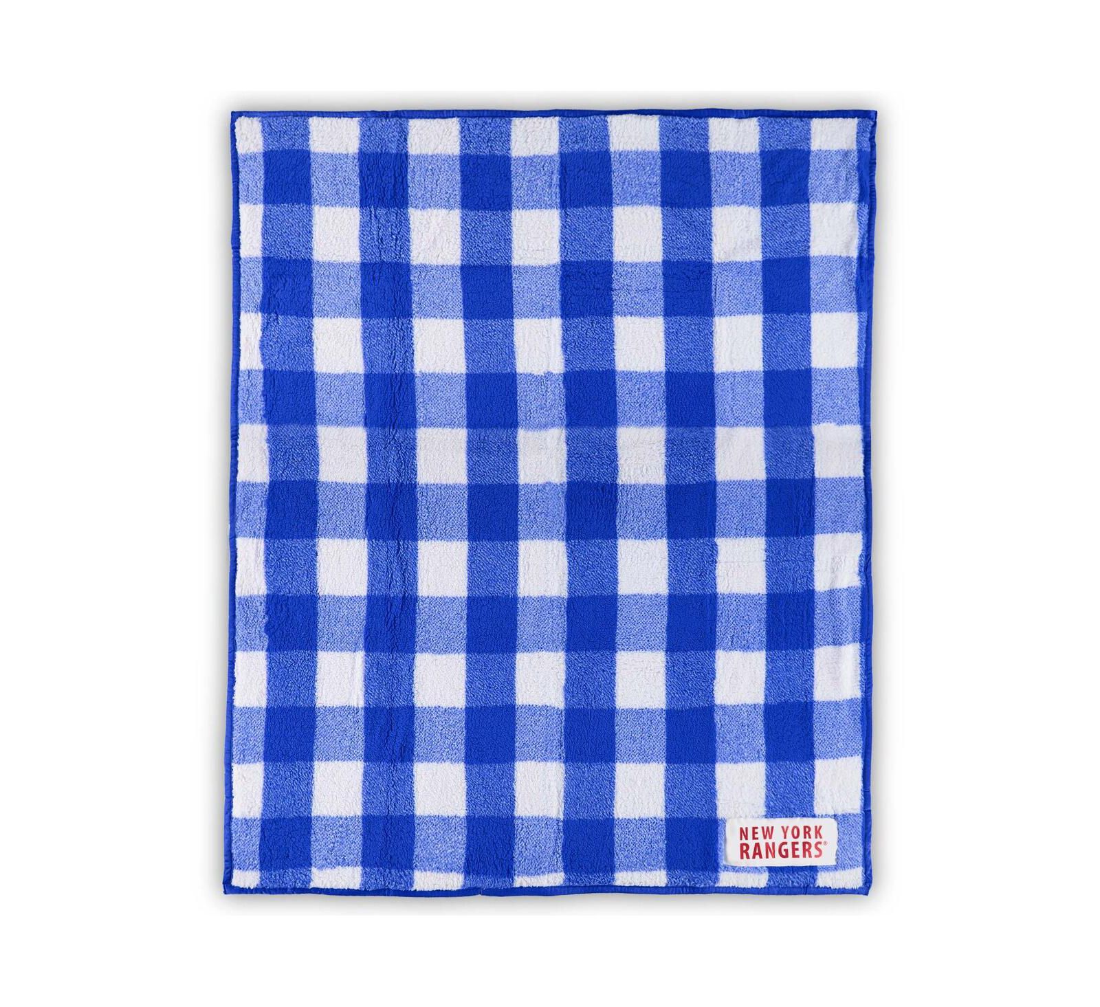 Флисовый плед New York Rangers Buffalo Check Frosty 50" x 60"