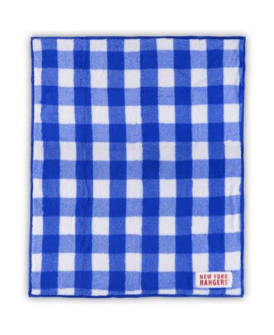 New York Rangers 50" x 60" Buffalo Check Frosty Fleece Blanket