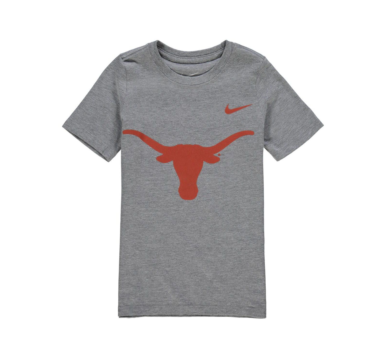 Мужская футболка Nike с логотипом Texas Longhorns цвета угольный
