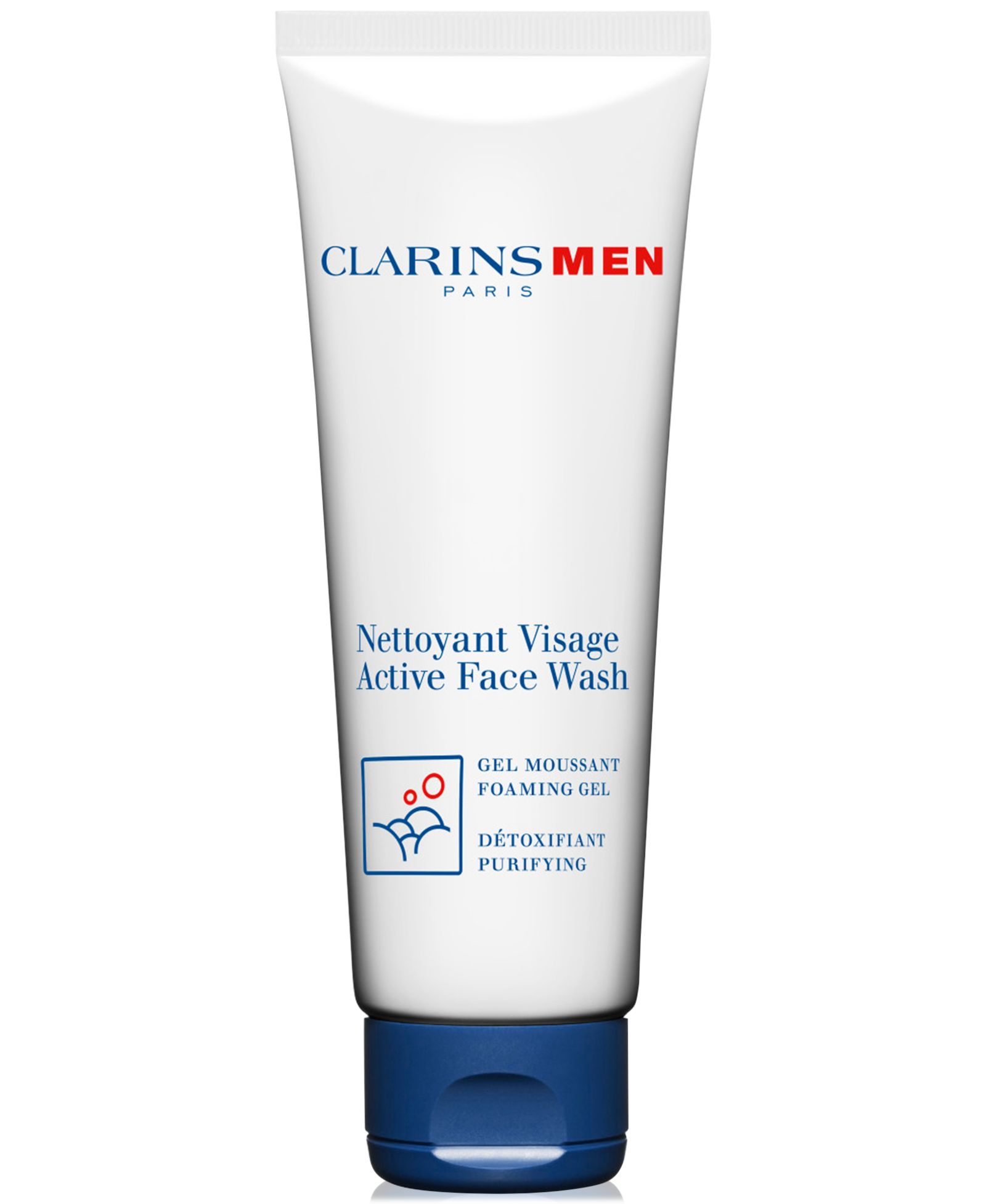 CLARINSMEN Active Face Wash Foaming Gel Cleanser, 4.4 oz.