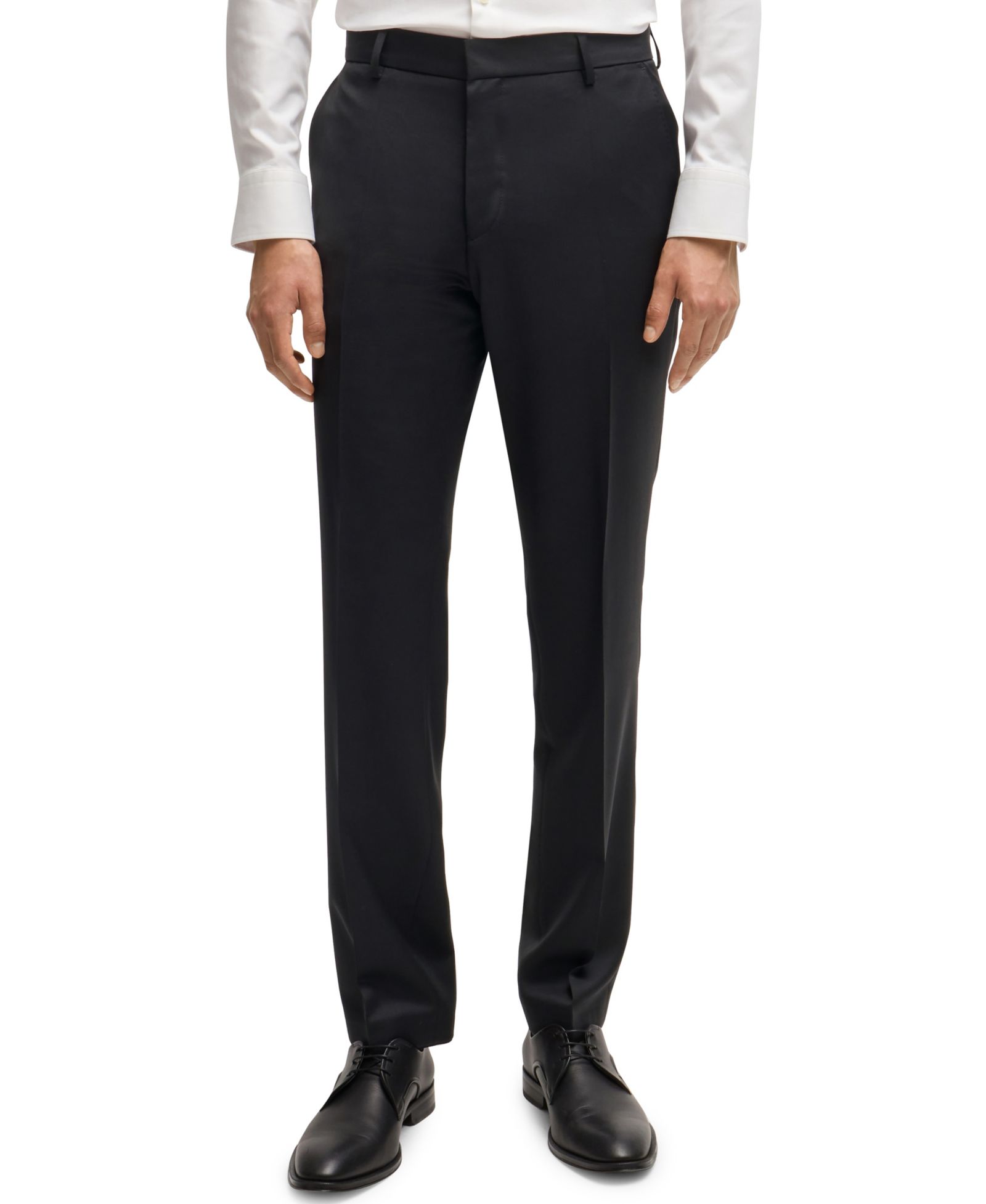 BOSS by Hugo Boss Мужской Regular-Fit Virgin Wool Formal Trousers
