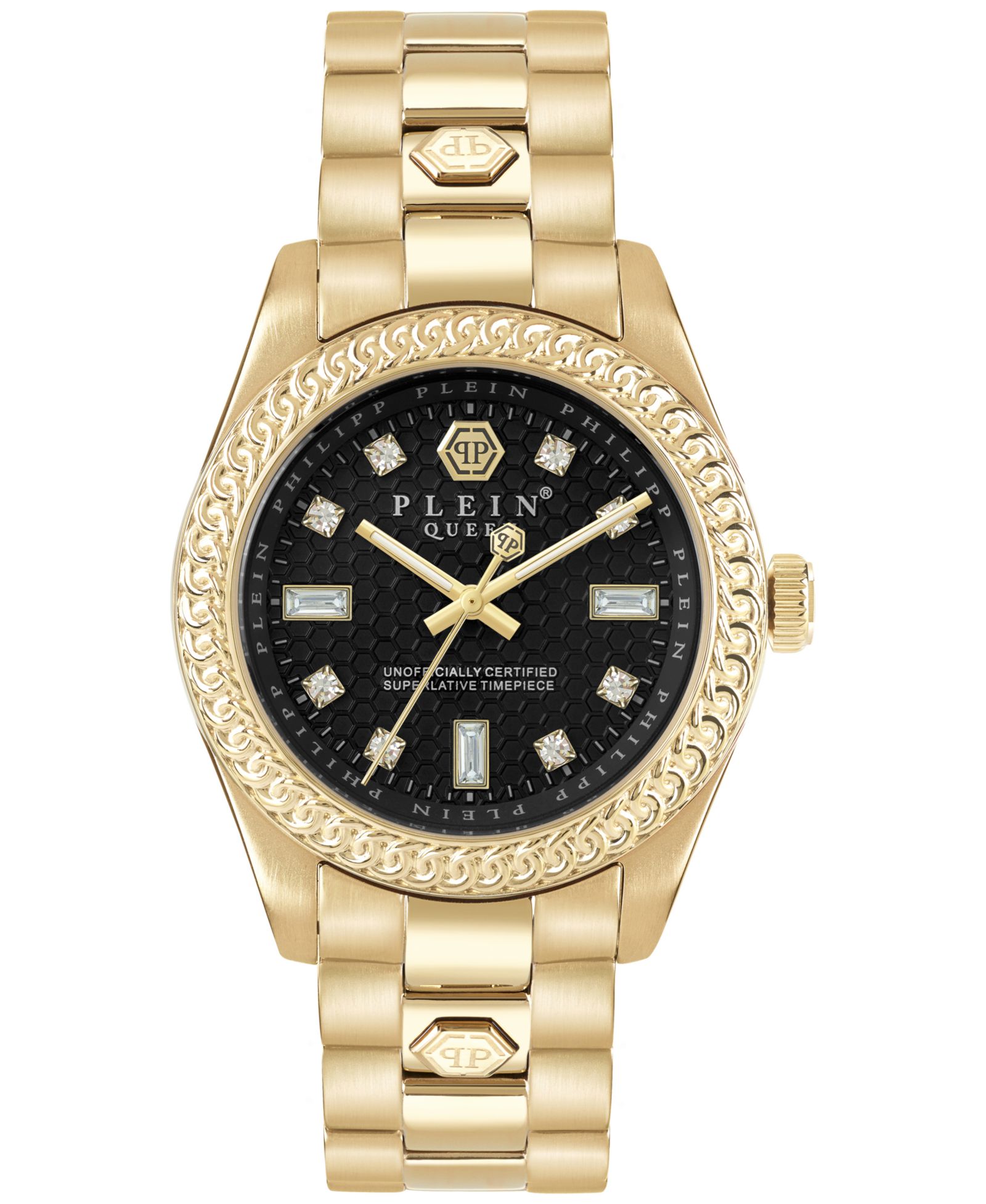 Philipp Plein Женские часы Queen Gold-Tone Stainless Steel 36mm