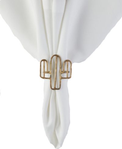 Cactus Napkin Rings, Set of 8