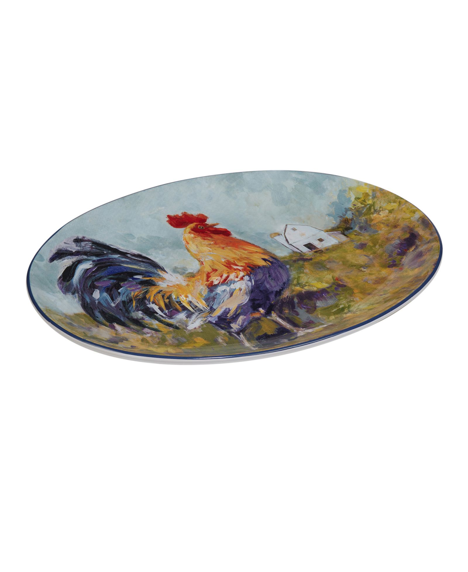 Сервировочное блюдо Oval Rooster Meadow от Certified International