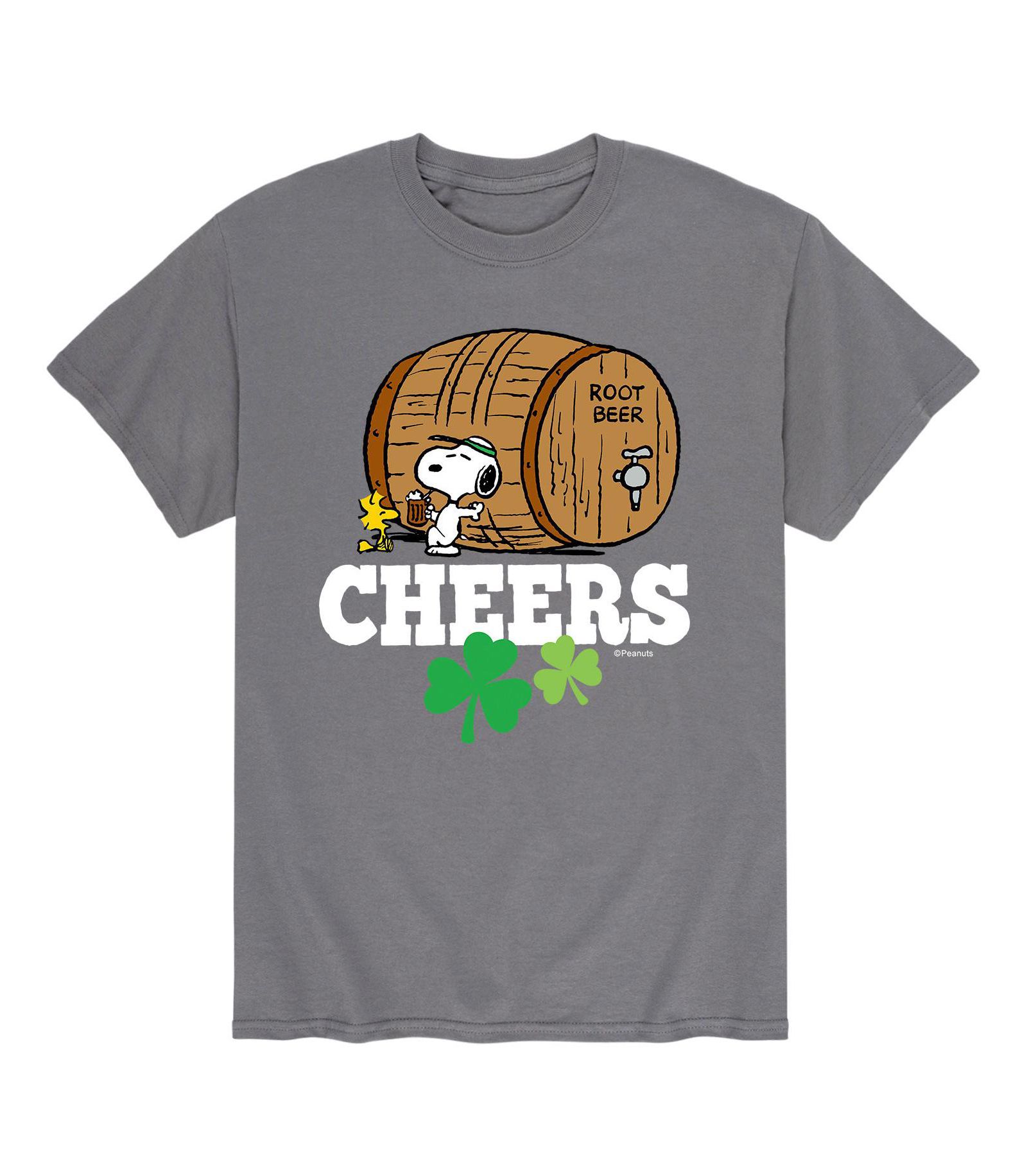 AIRWAVES Men's Peanuts Snoopy Cheers T-Shirt
