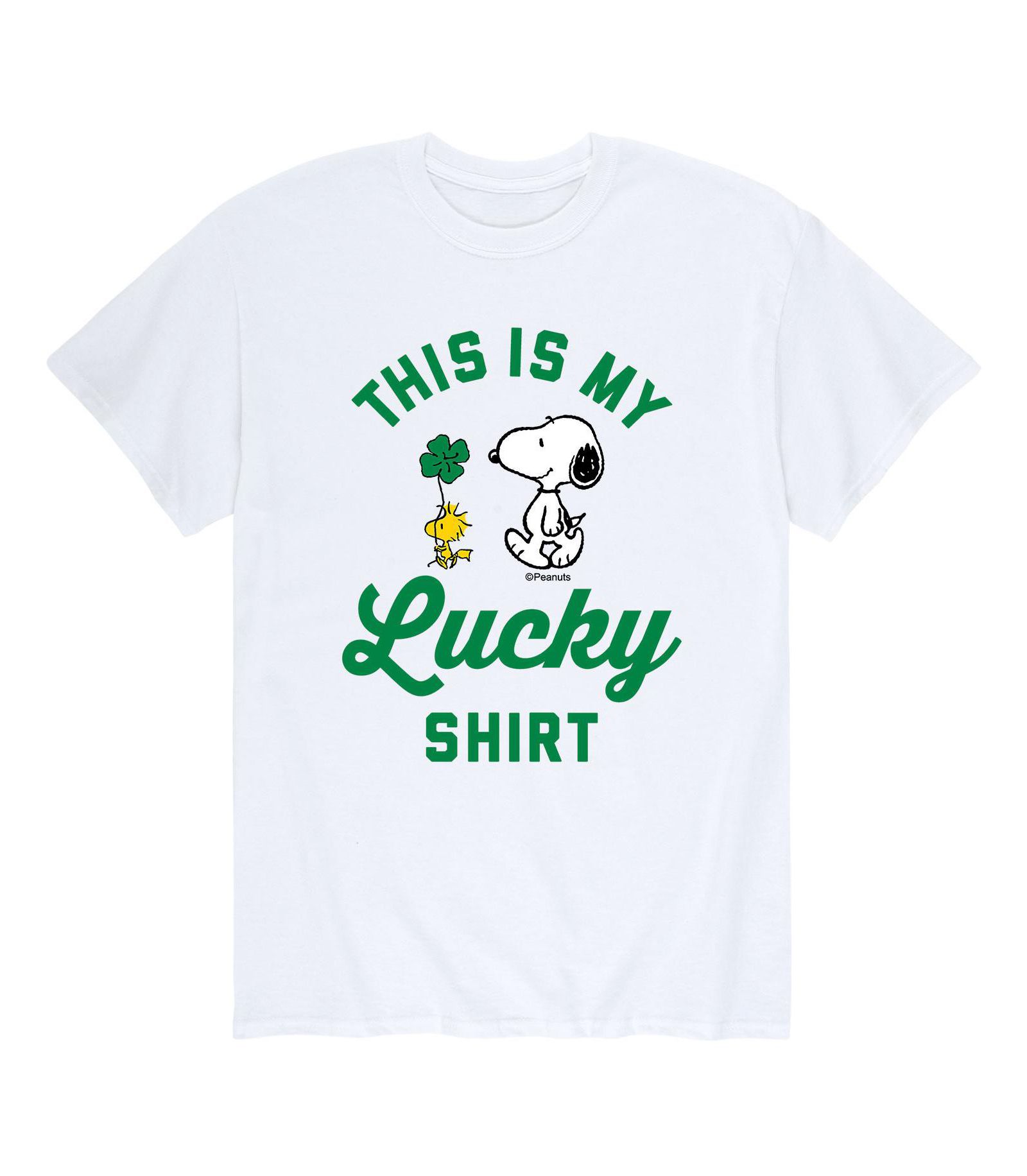AIRWAVES Men's Peanuts Snoopy Lucky Shirt T-Shirt