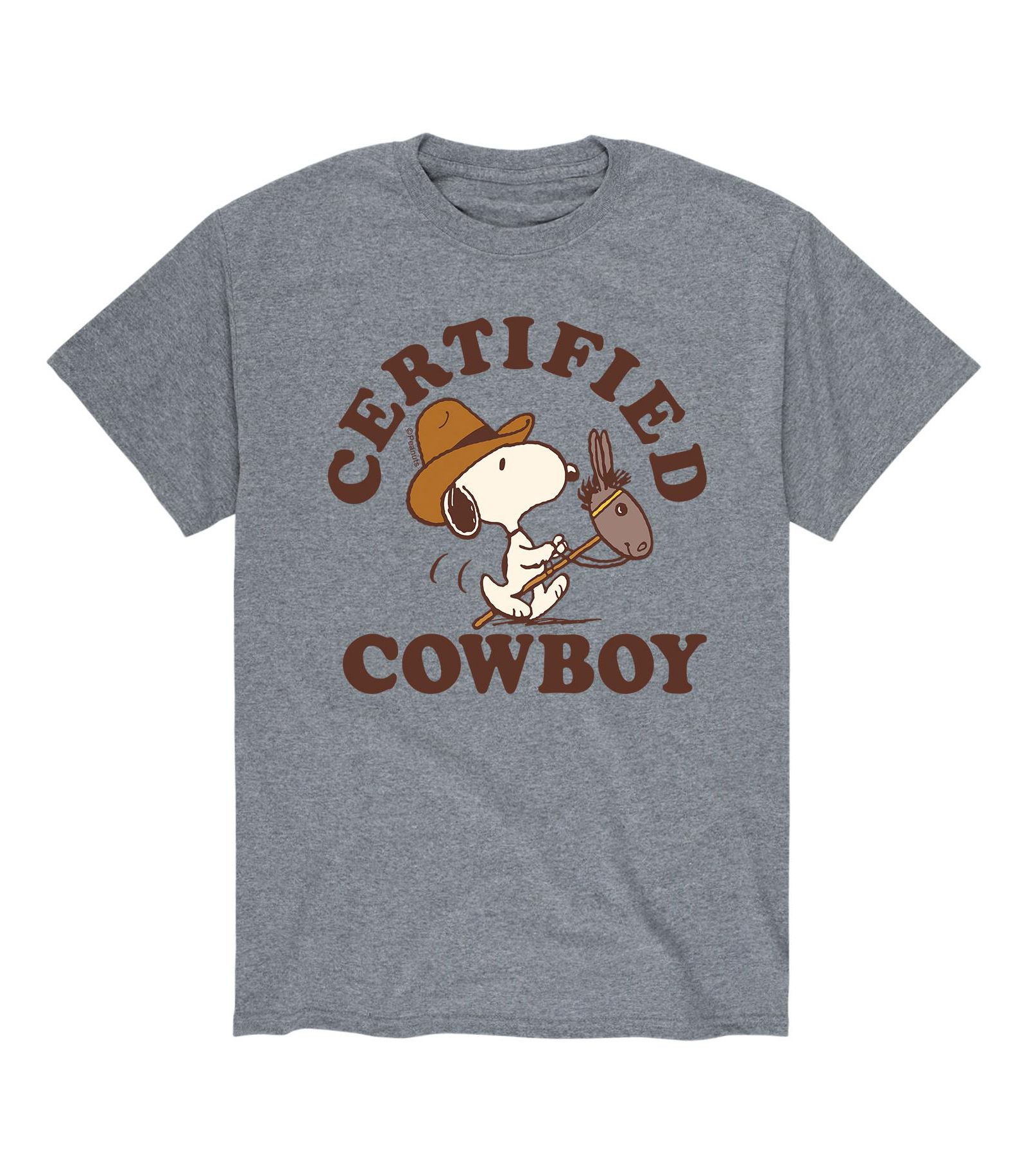 Men's Peanuts Certified Cowboy T-Shirt