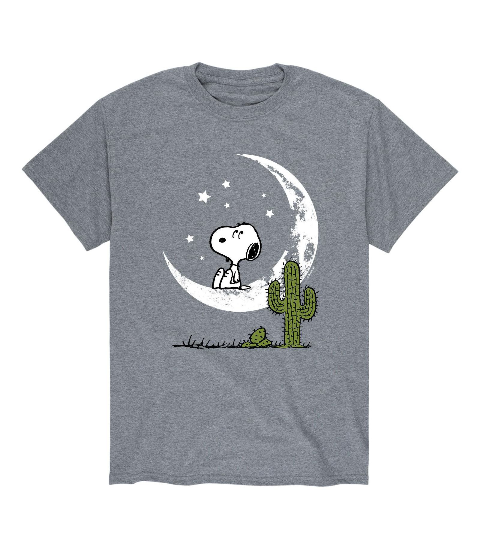 Мужская футболка Peanuts Snoopy Moon