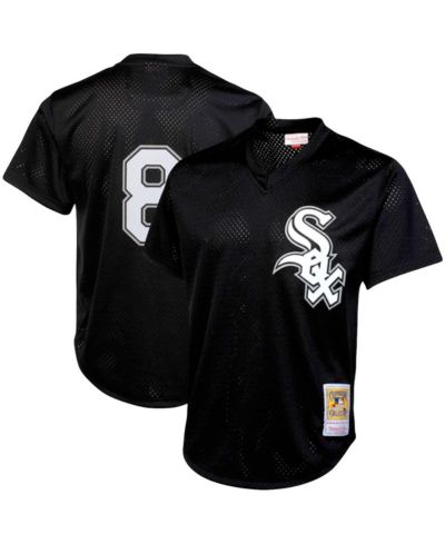 Мужская джерси Mitchell & Ness Bo Jackson Black Chicago White Sox Cooperstown Collection Big and Tall Mesh Batting Practice