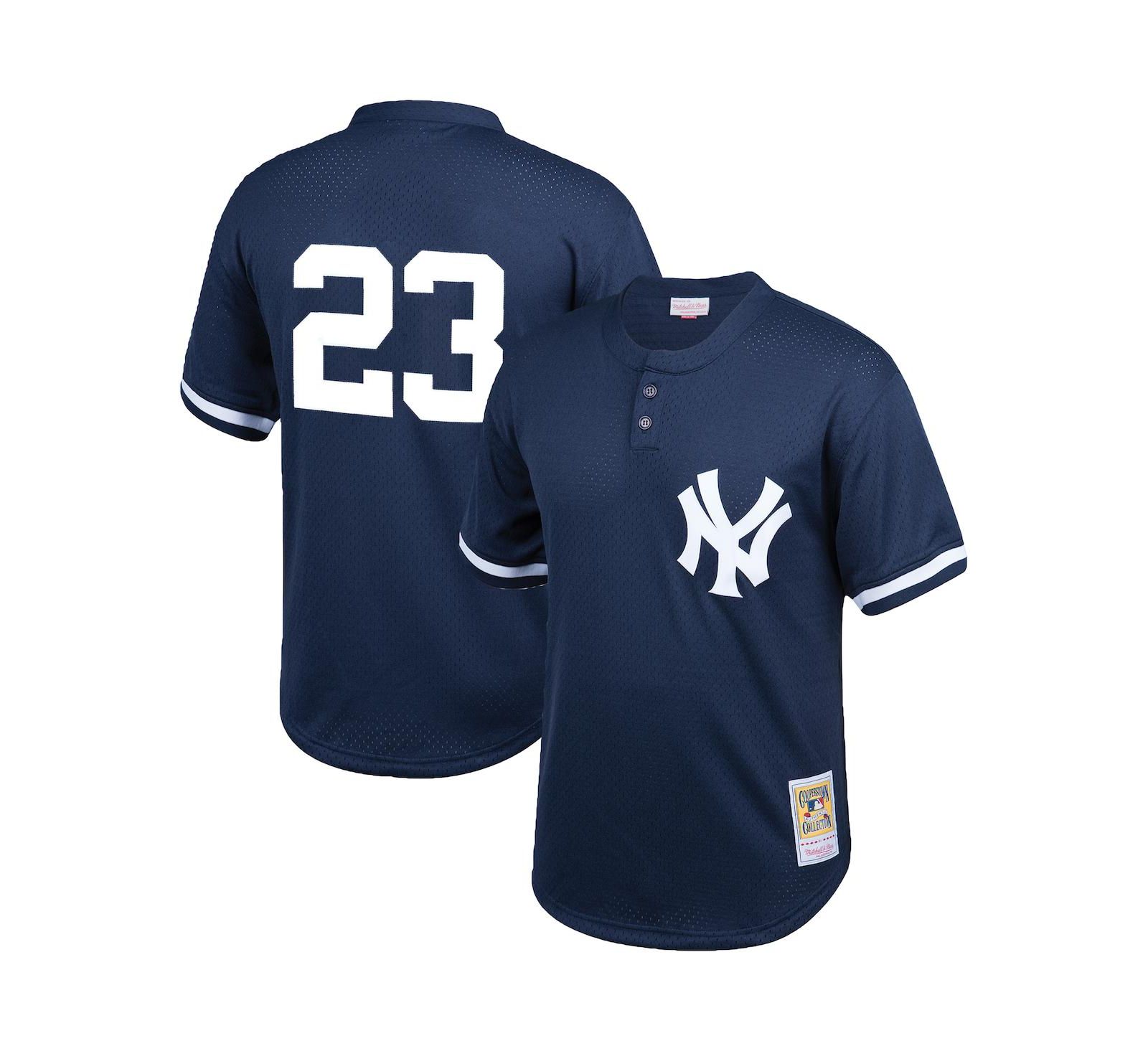 Мужская джерси Mitchell & Ness Don Mattingly Navy New York Yankees Cooperstown Collection Mesh Batting Practice