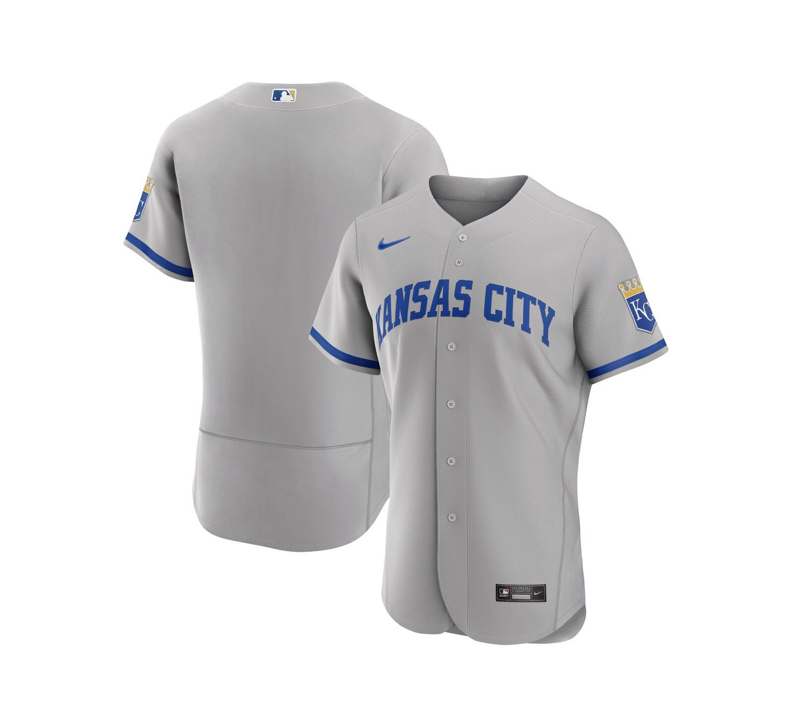 Men's Gray Kansas City Royals 2022 Road Authentic Jersey