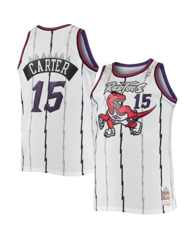 Мужская джерси Mitchell & Ness Vince Carter White Toronto Raptors Big and Tall Hardwood Classics Swingman