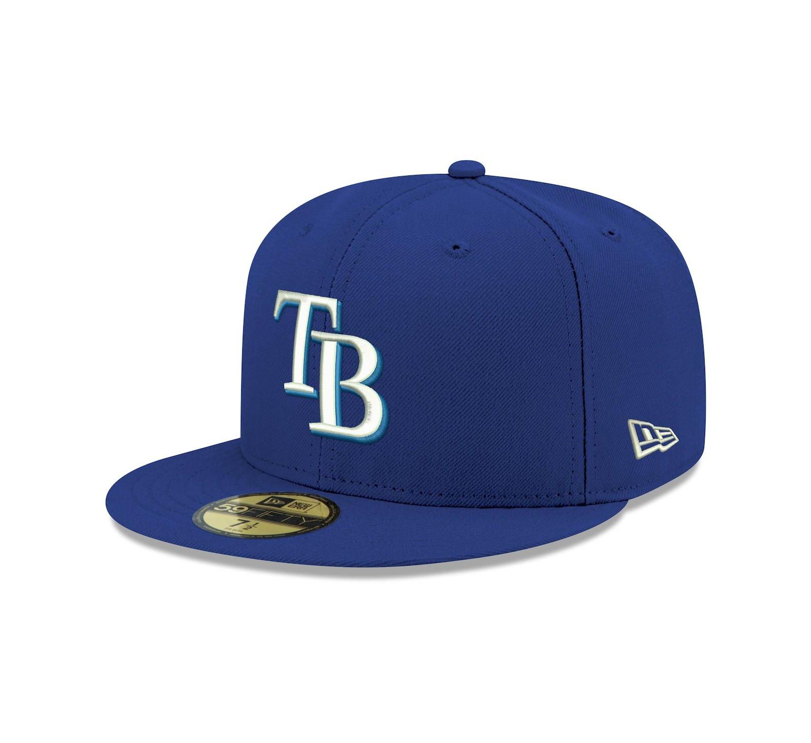Мужская кепка New Era 59FIFTY с логотипом Tampa Bay Rays White