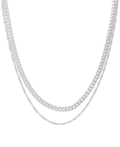And Now This женское ожерелье Double Chain 16" + 2" extender и 18" + 2" extender