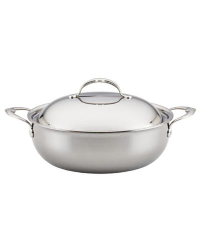 Hestan NanoBond Titanium Stainless Steel 5-Quart Dutch Oven with Dome Lid
