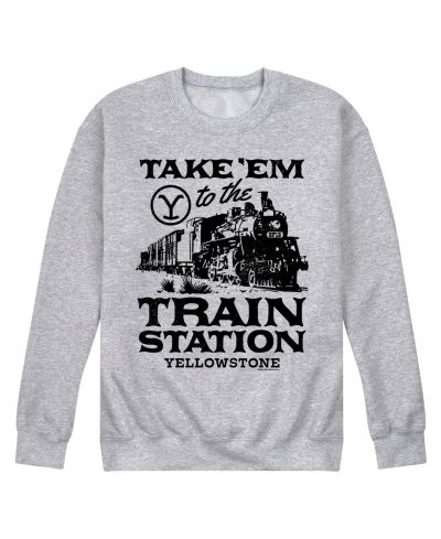 Мужская флисовая толстовка Yellowstone Train Station