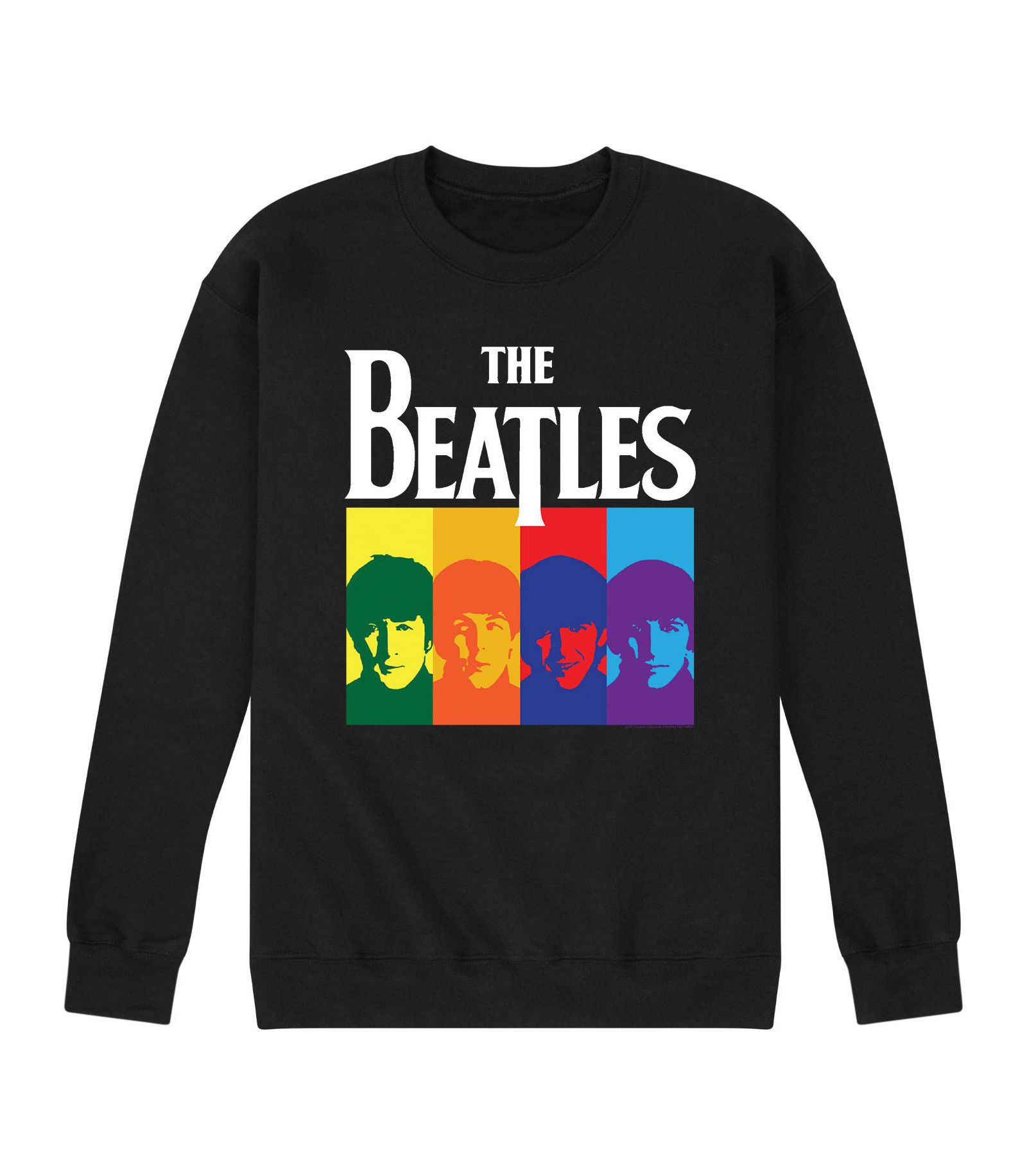 Men's The Beatles Group Faces Fleece Sweatshirt