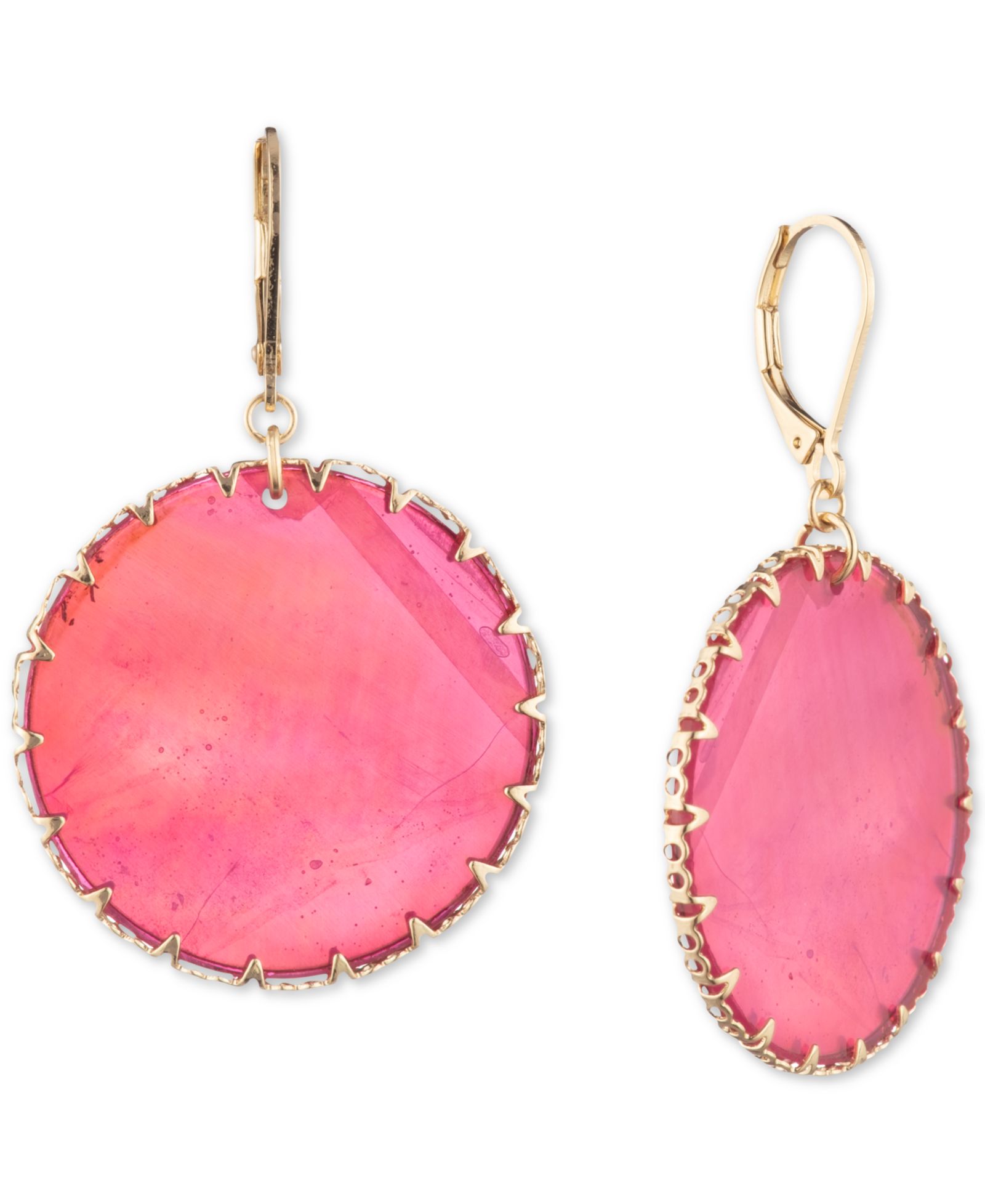 Серьги lonna & lilly Gold-Tone Mother-of-Pearl Disc Drop