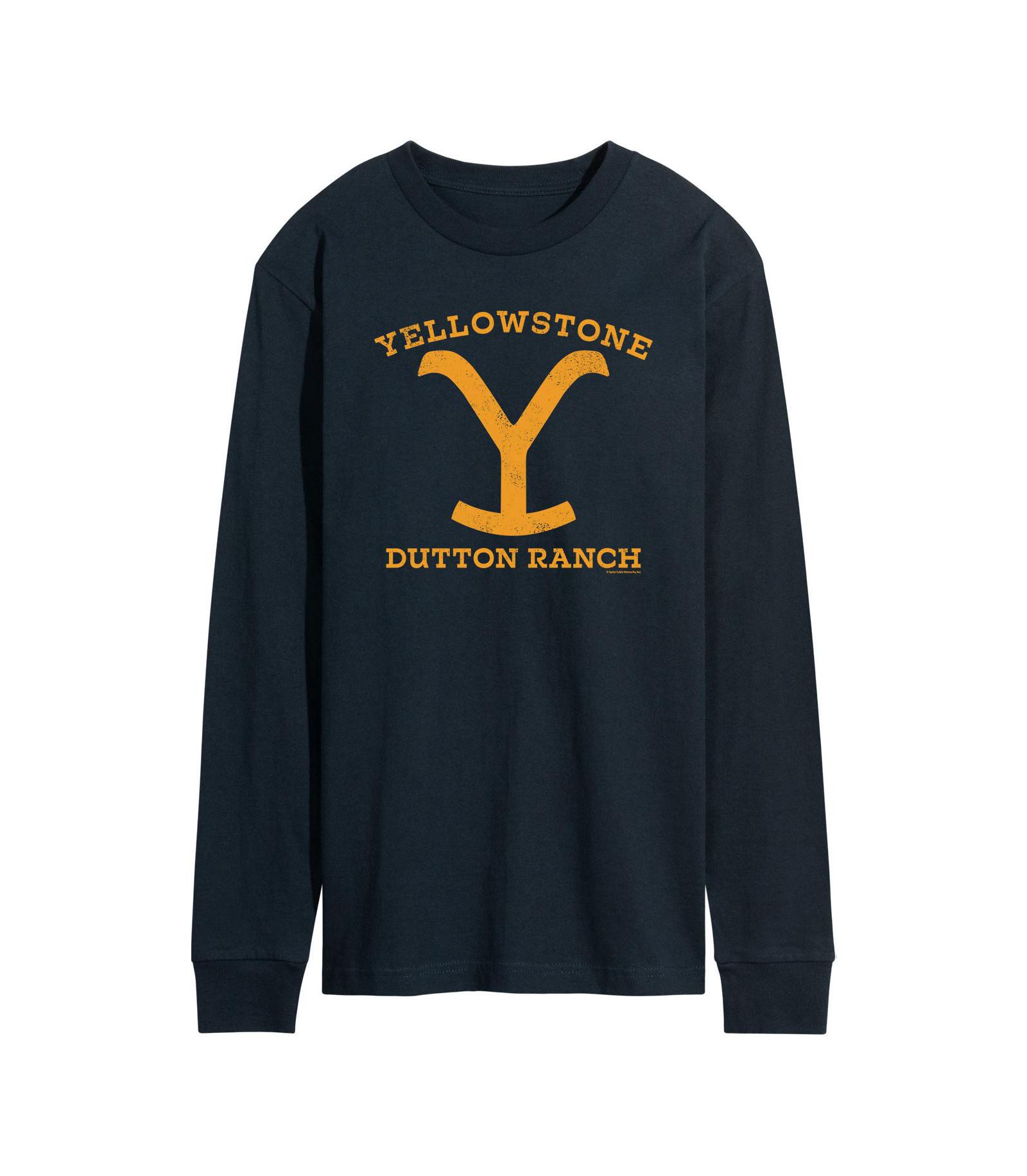 AIRWAVES Мужская футболка Yellowstone Dutton Ranch Y Long Sleeve
