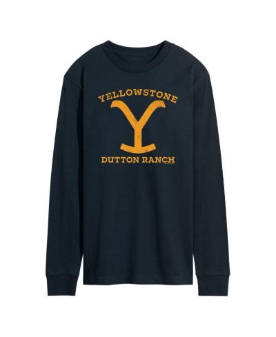 AIRWAVES Мужская футболка Yellowstone Dutton Ranch Y Long Sleeve