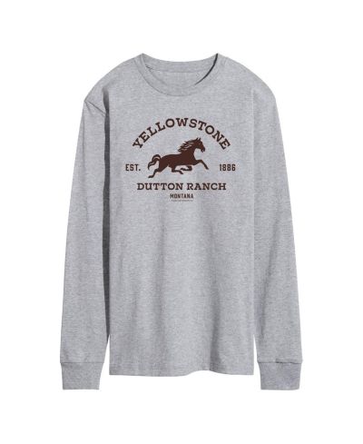 Мужская футболка AIRWAVES Yellowstone Horse Est 1886, длинный рукав