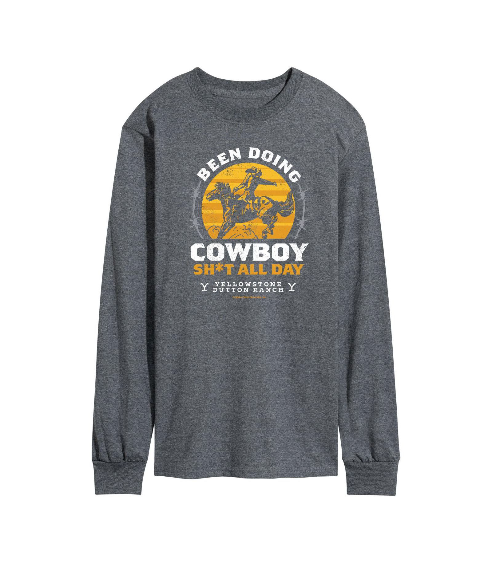 Мужская футболка Yellowstone All Day Cowboy Long Sleeve