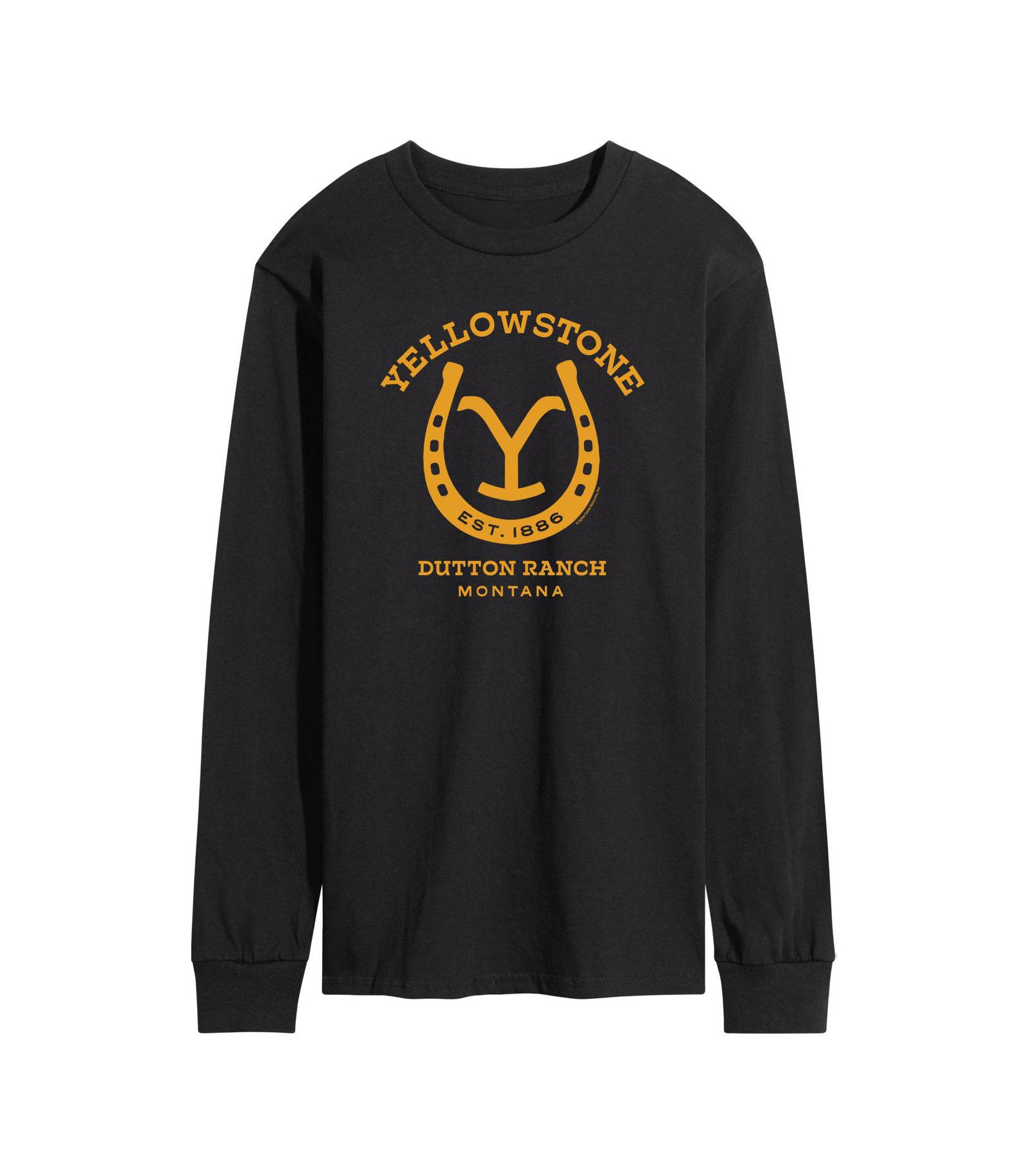 Men's Yellowstone Horseshoe Long Sleeve T-shirt